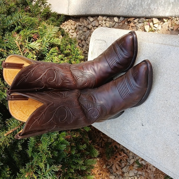 Lucchese Shoes - Lucchese Brown Heeled Boots